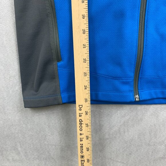 Eddie Bauer First Ascent Mens Jacket Small Blue Gray Full Zip Lightweight Fleece - Picture 8 of 10